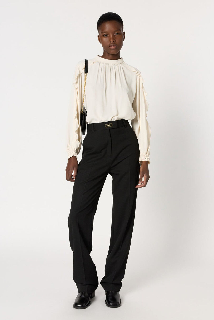 blusa suave con volantes - anais