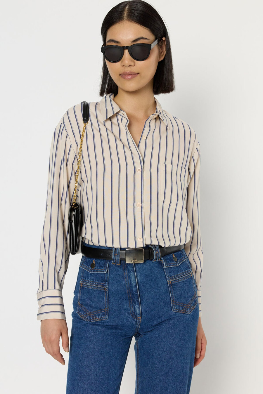 camisa fluida de rayas - adelaide