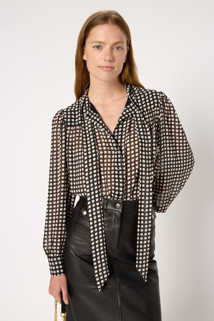 camisa con estampado de lunares - alisha