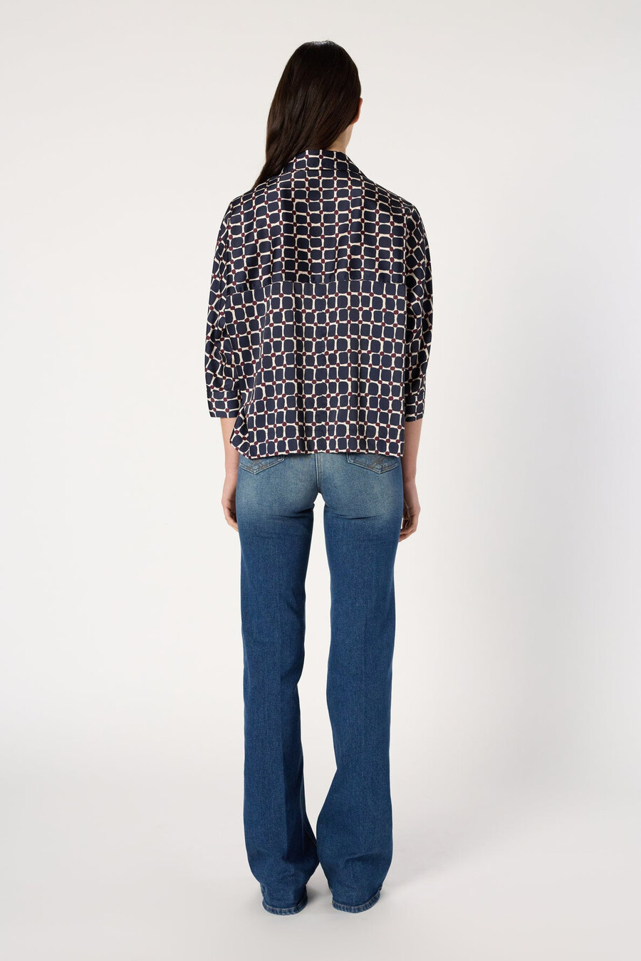 camisa de cuadros geométricos - ariane