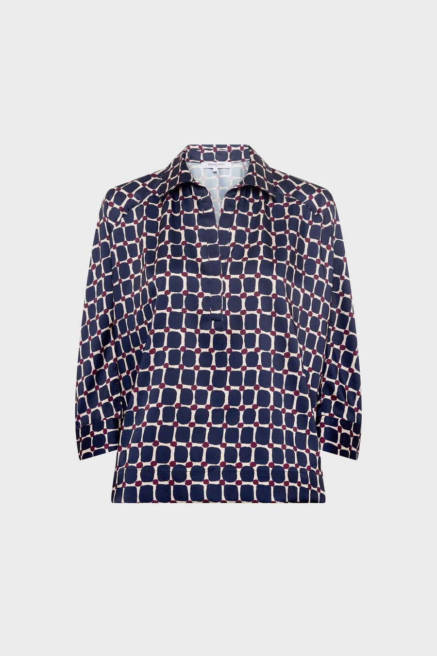 camisa de cuadros geométricos - ariane