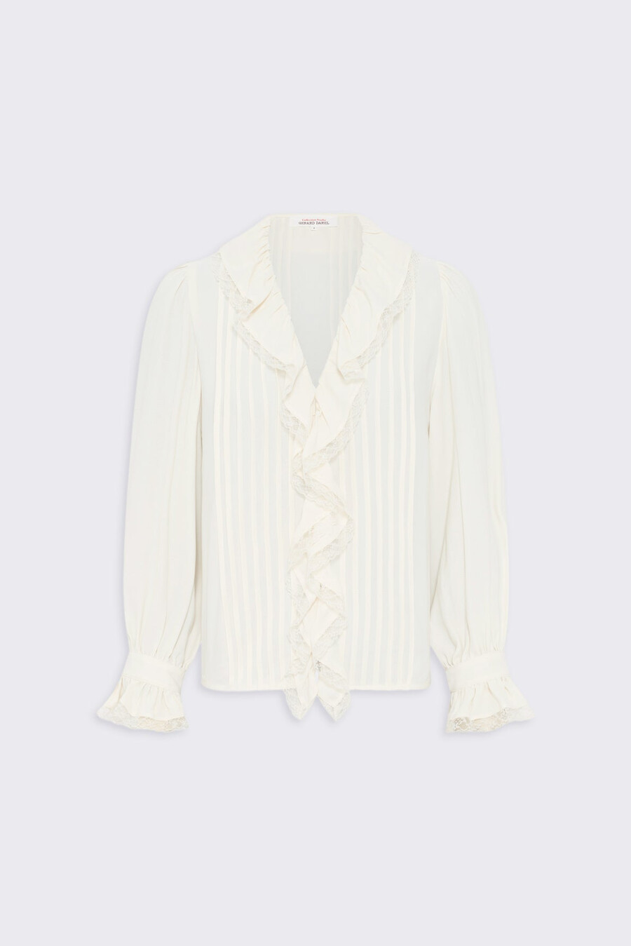 camisa de encaje con volantes - annette
