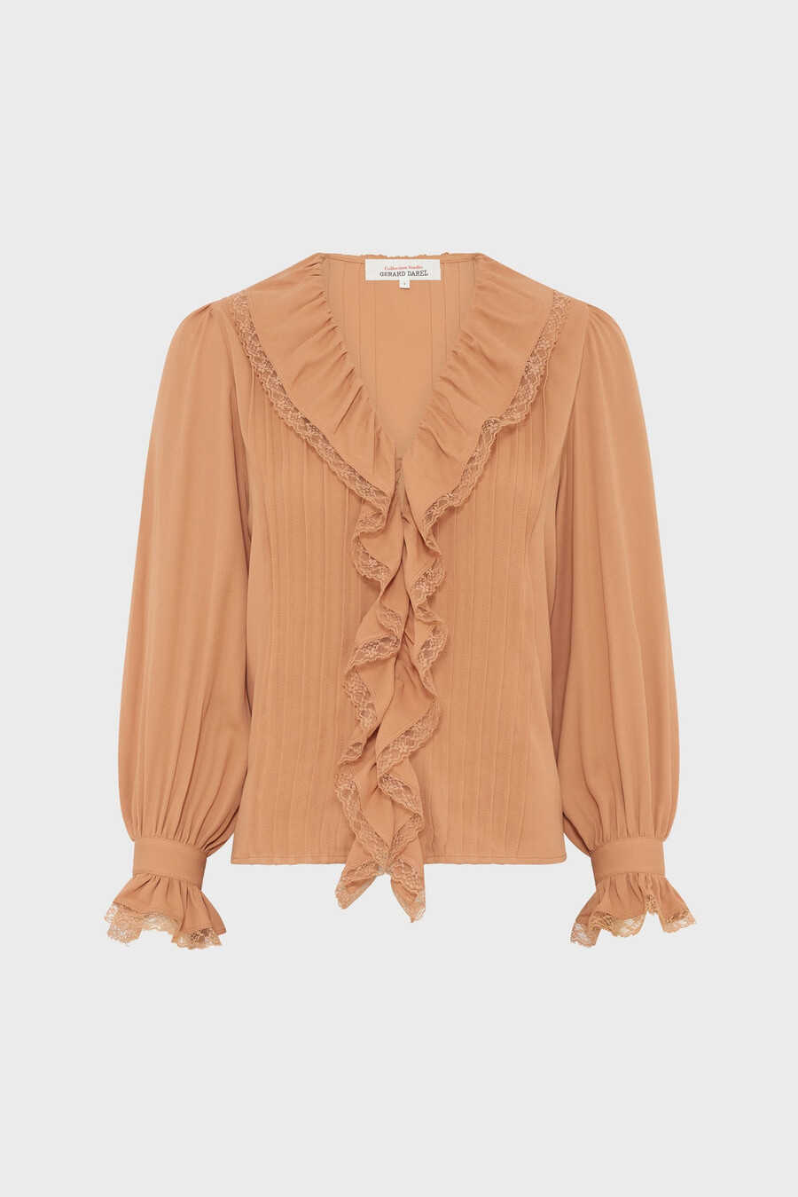camisa de encaje con volantes - annette