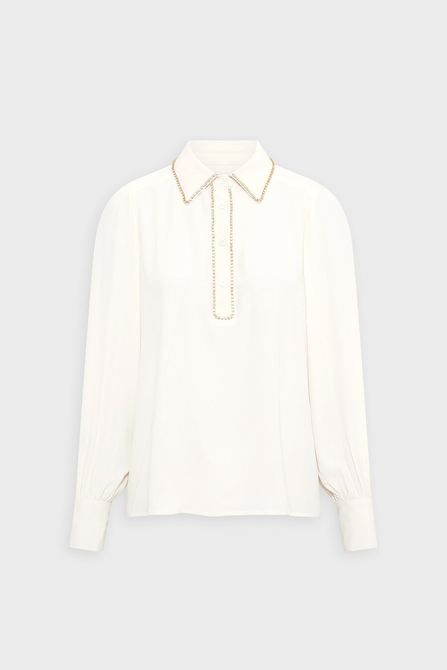camisa con perlas doradas - astrid