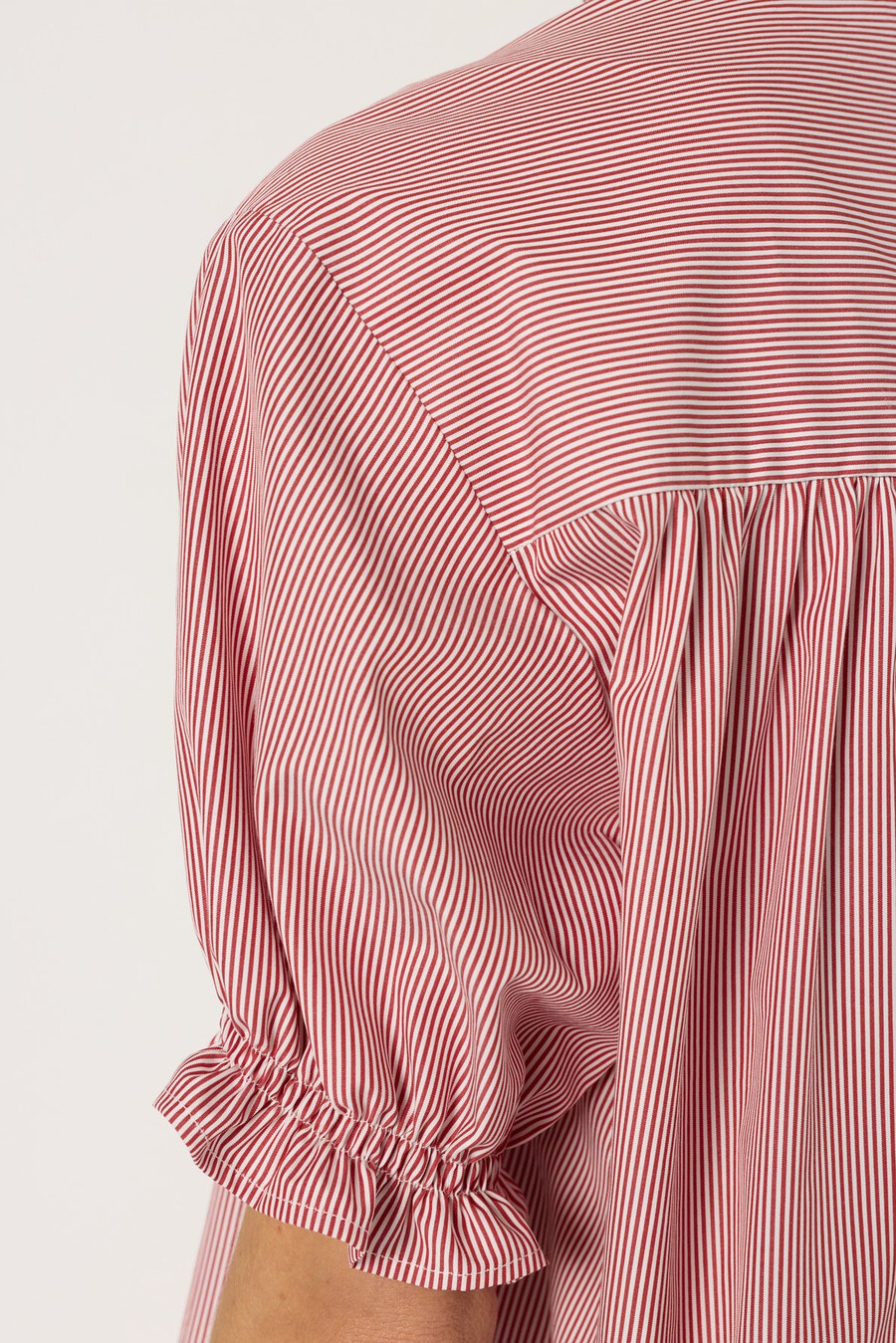 blusa de rayas con volantes - anya