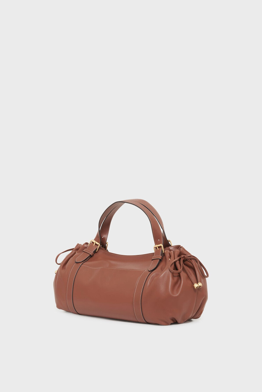bolso de mano de piel con bolsillo con cremallera - st germain