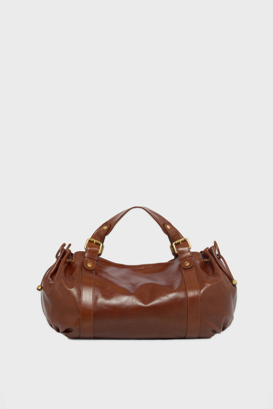 bolso de mano de piel efecto arrugado - 24h