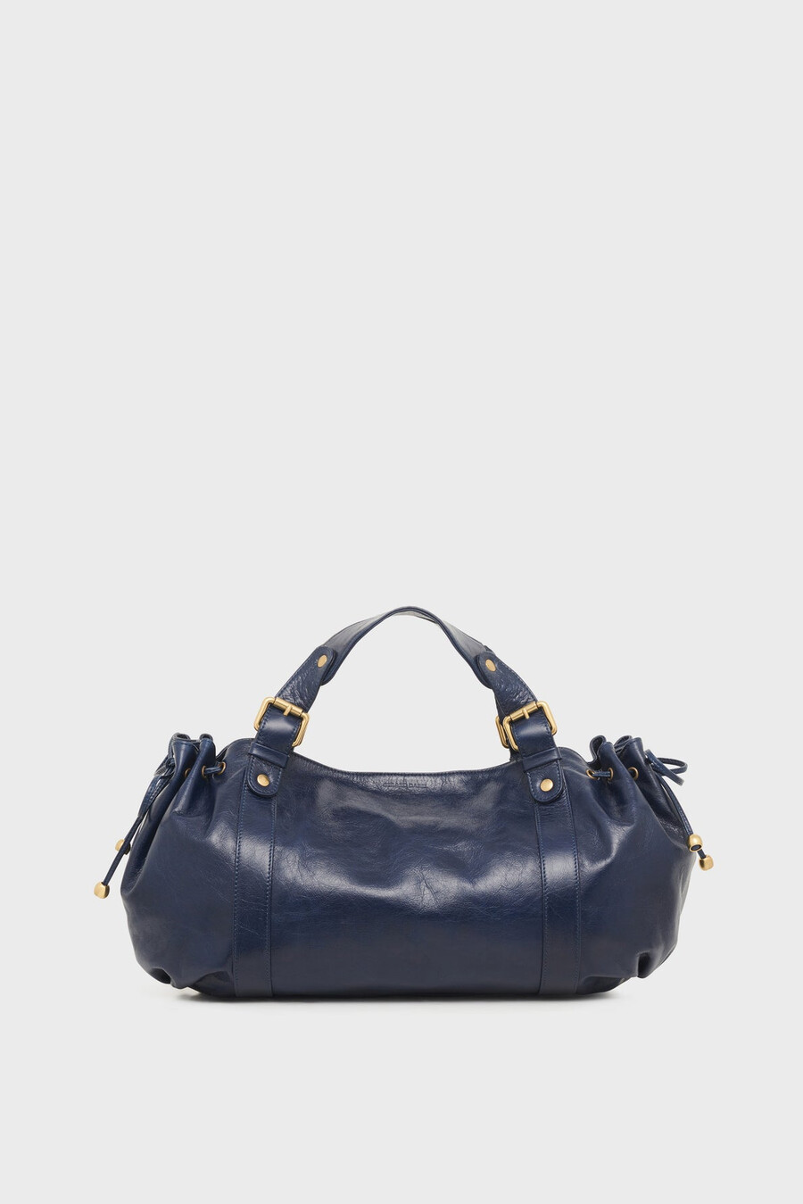 bolso de mano de piel efecto arrugado - 24h