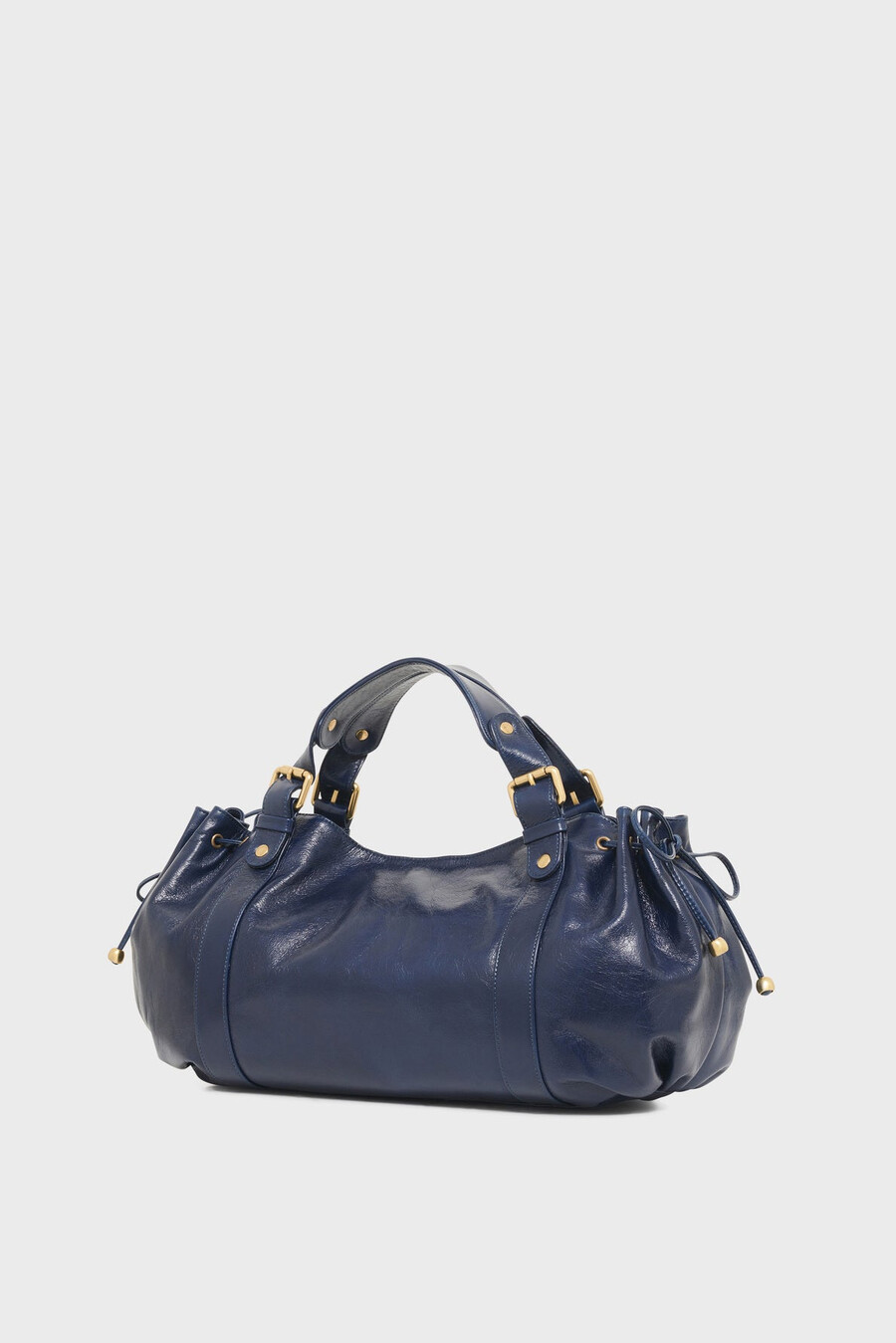 bolso de mano de piel efecto arrugado - 24h