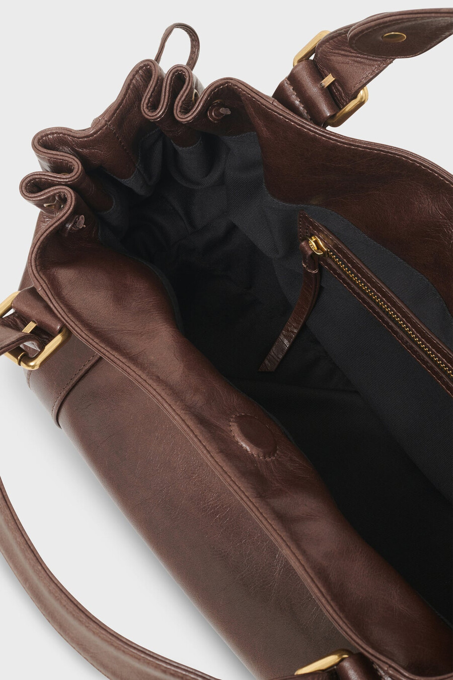 bolso de piel arrugada - 24h
