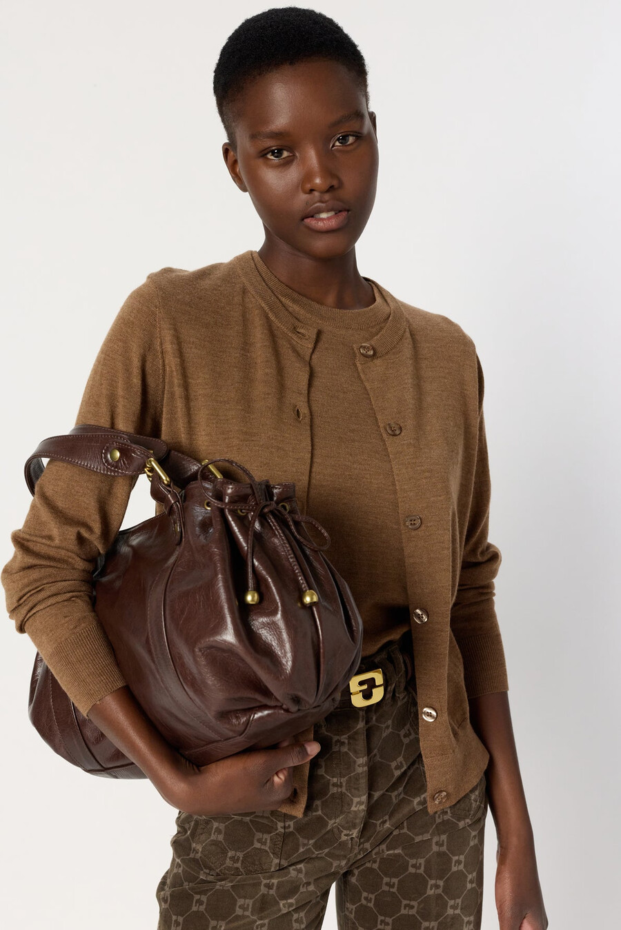 bolso de piel arrugada - 24h