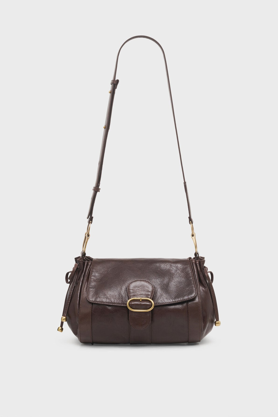 bolso de piel arrugada - besace 24
