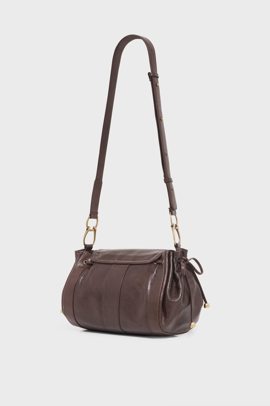 bolso de piel arrugada - besace 24