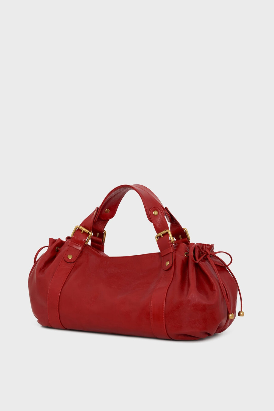 bolso de mano de piel efecto arrugado - 24h