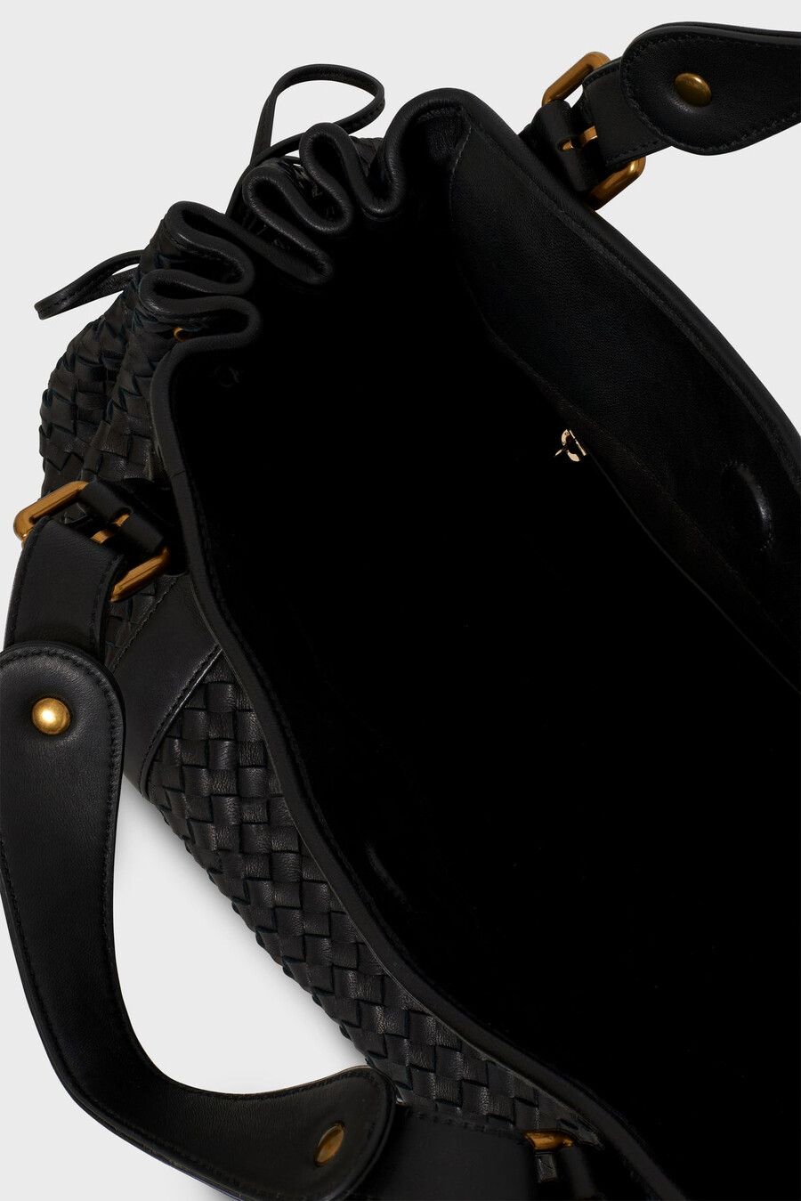 bolso de mano en piel trenzada - 24h